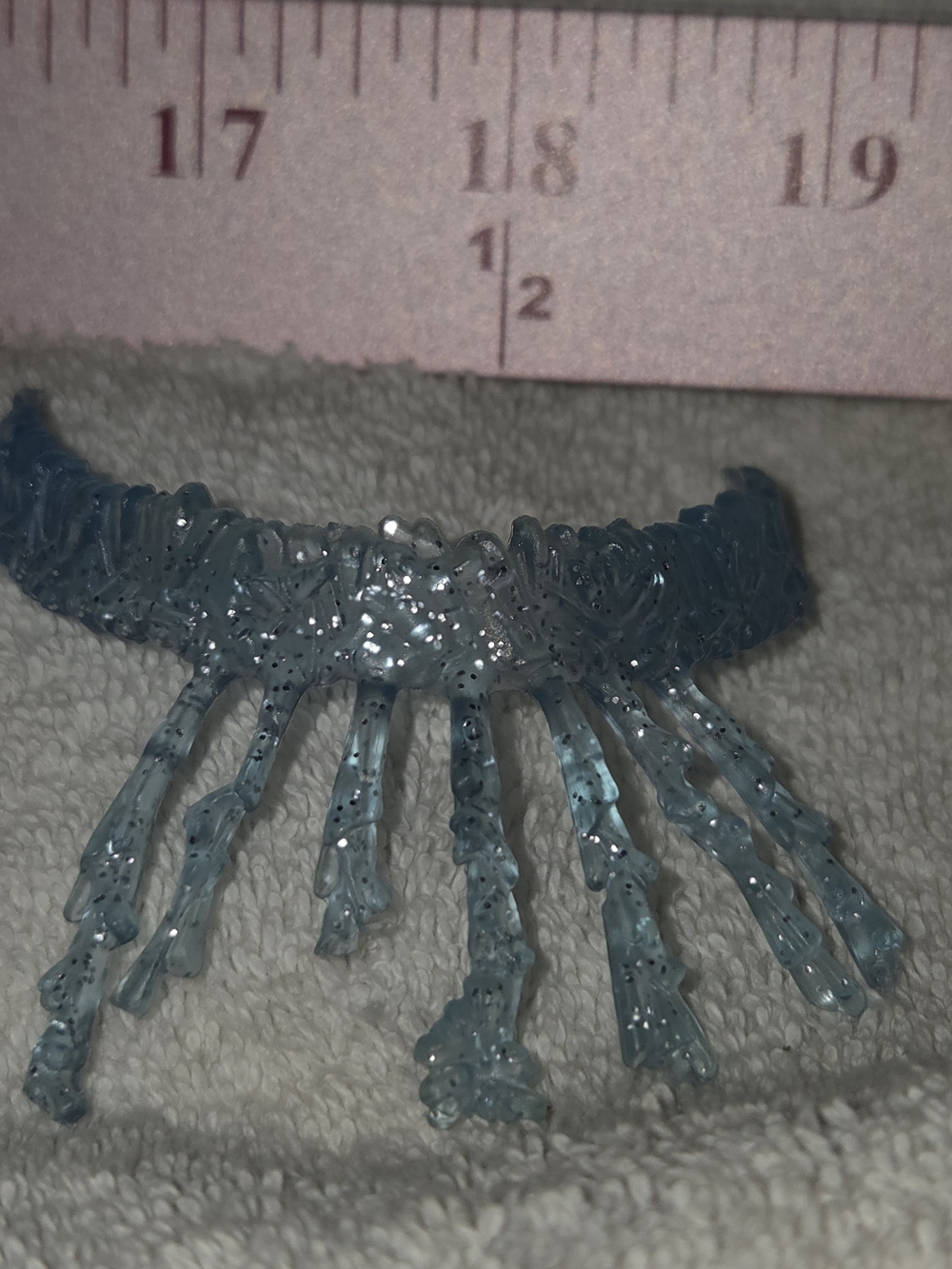 Mattel Monster High Abbey Ghouls Rule Light Blue Glitter Resin Doll Belt